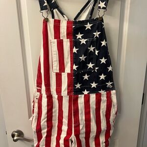 Chubbies Red, White, and Blue Mens Overalls